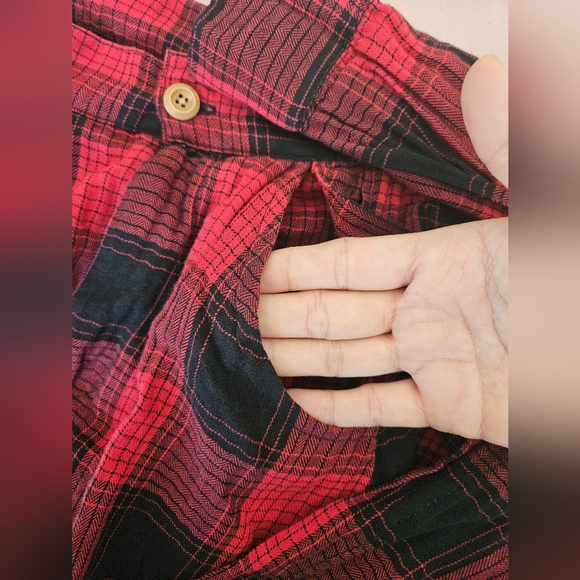 Kids Checked Fake Two Plaid Shirt Pants  unisex JFORJUNIOR - Picture 10 of 14